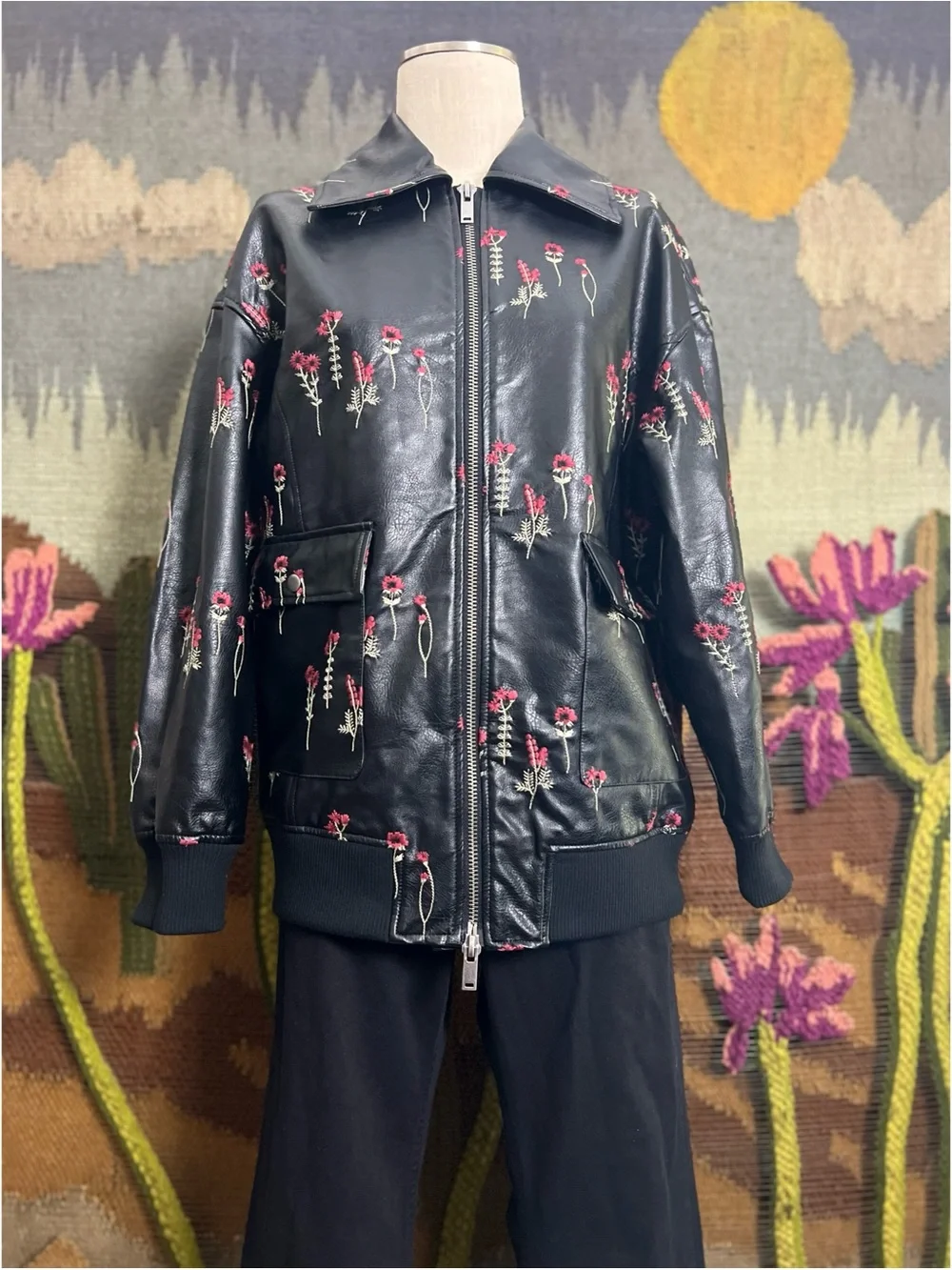 Anthropologie Embroidered Jacket S
